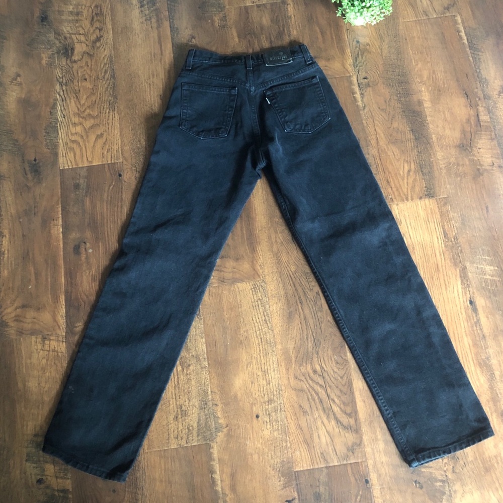 💕Coveted Beautiful silver tab black 501 Vintage Jeans - Picture 3 of 7
